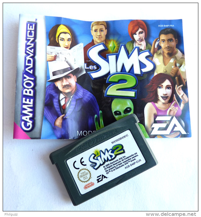 JEU NINTENDO GAME BOY  ADVANCE - The SIMS 2 AVEC LIVRET - Game Boy Advance