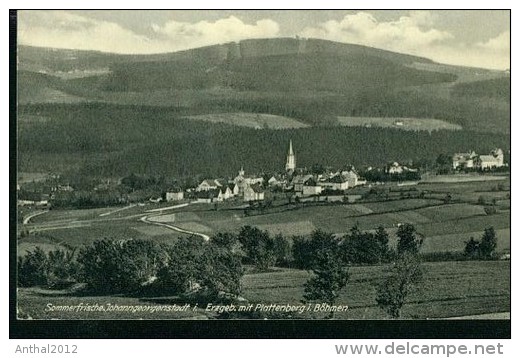 Johanngeorgenstadt 6.10.1938 Mit Plattenberg In Böhmen Sw - Johanngeorgenstadt