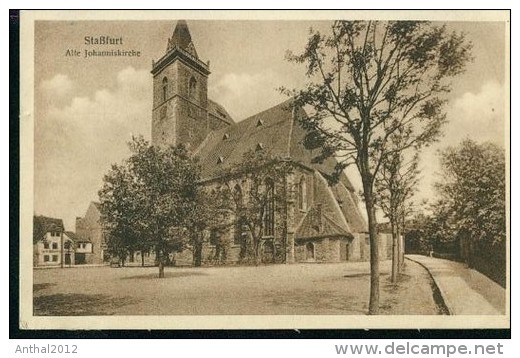 Staßfurt Alte Johanniskirche Mit Gasthaus 7.4.1936 Nach Buchholz - Stassfurt