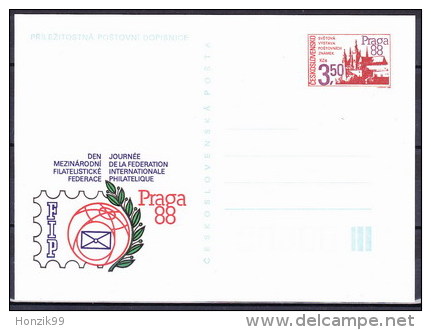 Tchécoslovaquie 1988, Entier (CDV 222) - Postales