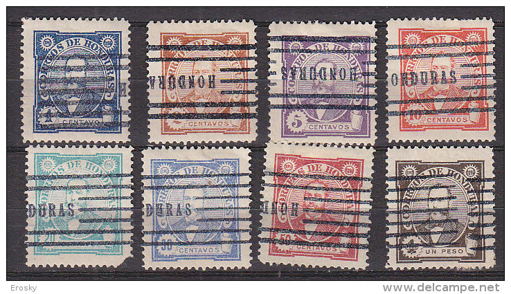 G1503 - HONDURAS Yv N°76/83 ( N°78 ET 80 DEFECTEUSES) - Honduras