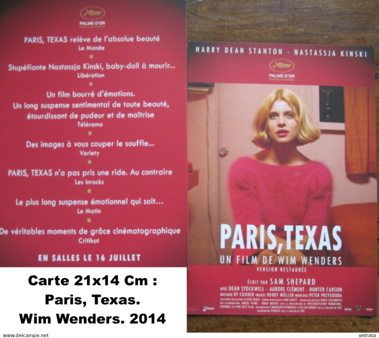 Films N°28 : Tout Savoir Sur Paris Texas De Wim Wenders (1984 ) + Carte 21x14 Cm - Magazines