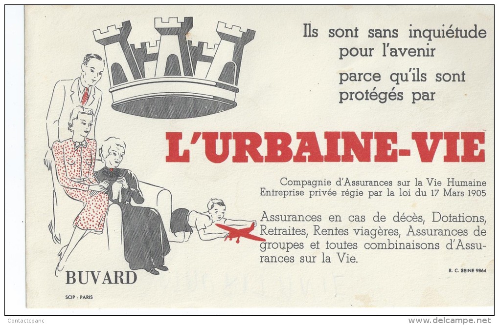 L' URBAINE  -  VIE            -   Ft  =  21 Cm X 13.5 Cm - Banque & Assurance