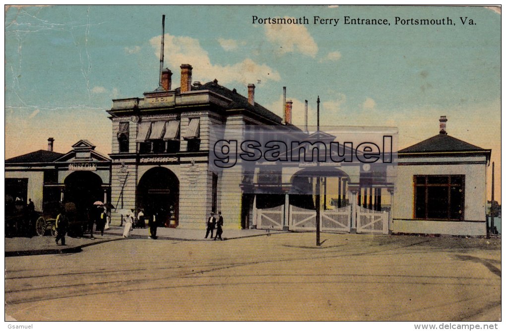 Royaume-Uni Angleterre  Hampshire Portsmousth Ferry Entrance, Portsmouth, Va. - (voir Scan). - Portsmouth