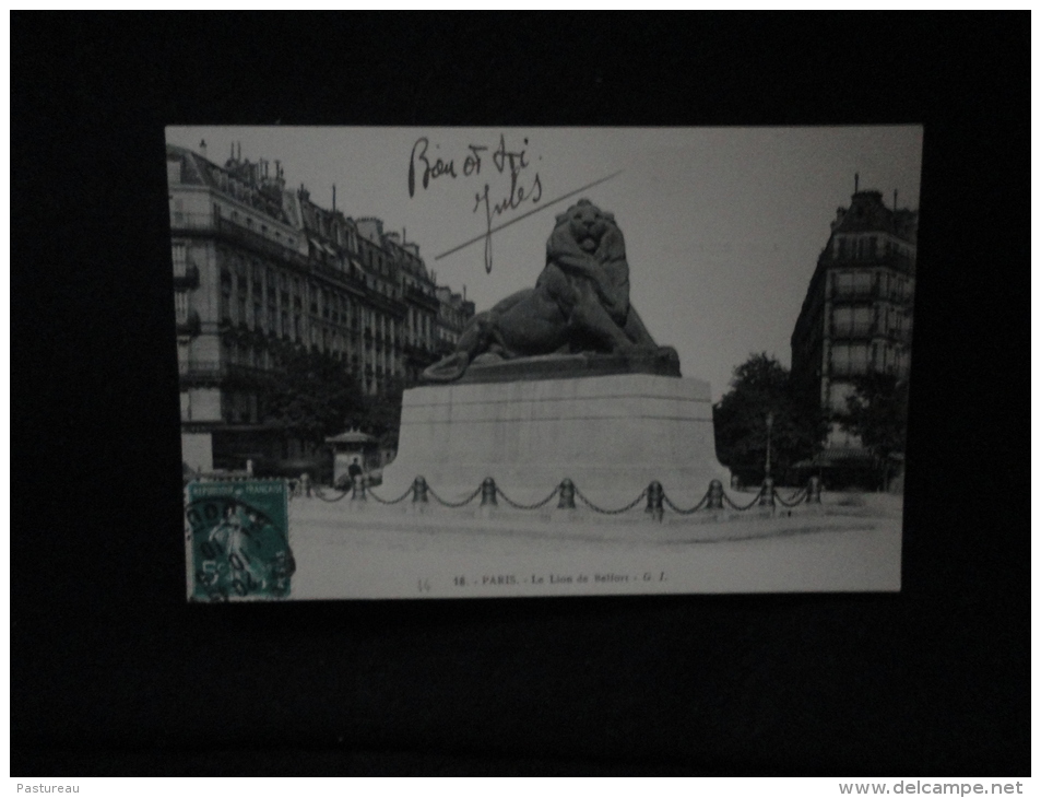 Paris .  Le Lion De Belfort. - Arrondissement: 14