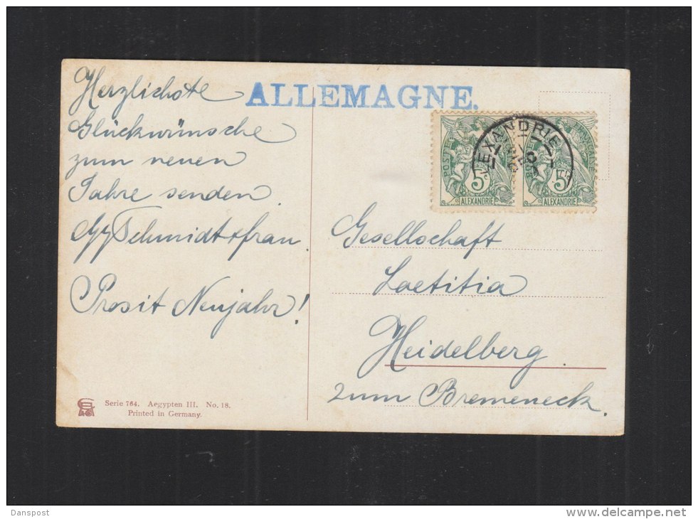 Carte Postale Thebes Alexandrie - Briefe U. Dokumente