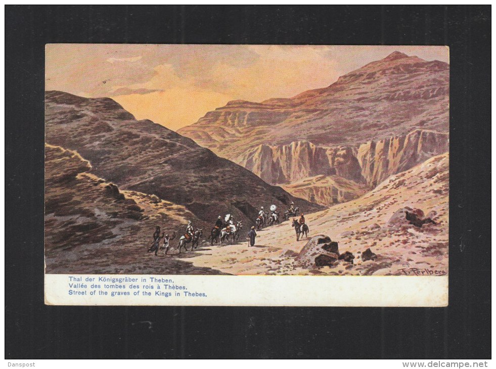 Carte Postale Thebes Alexandrie - Storia Postale