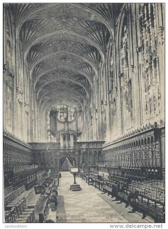 Vue De CAMBRIDGE/ Angleterre/Choir King's College  /Vers 1920-1930     IM401 - Autres & Non Classés