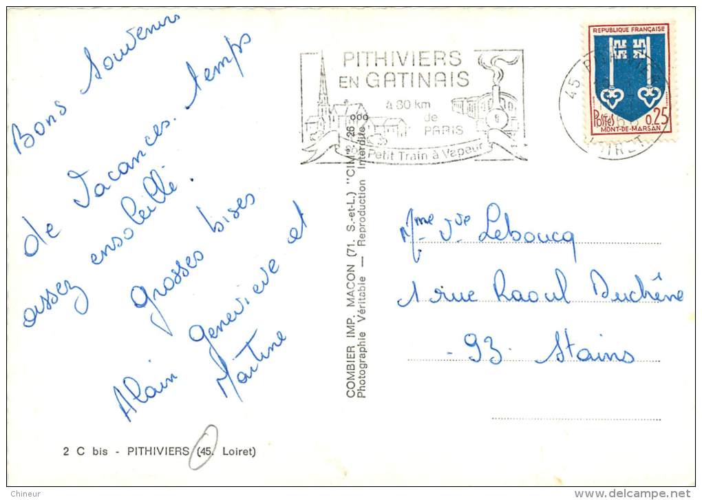 PITHIVIERS CARTE MULTIVUES - Pithiviers