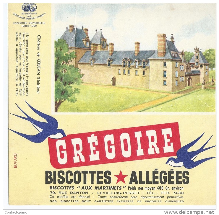 Biscotte   GREGOIRE   -  Château De MONTGEOFFROY   ( 49 ) - Biscottes