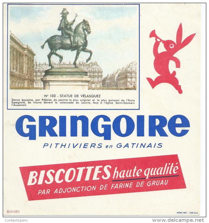 Biscotte   GREGOIRE   -   No 103   - Statue De Vélasquez  -              Ft = 19 Cm  X  17.5 Cm - Biscotti