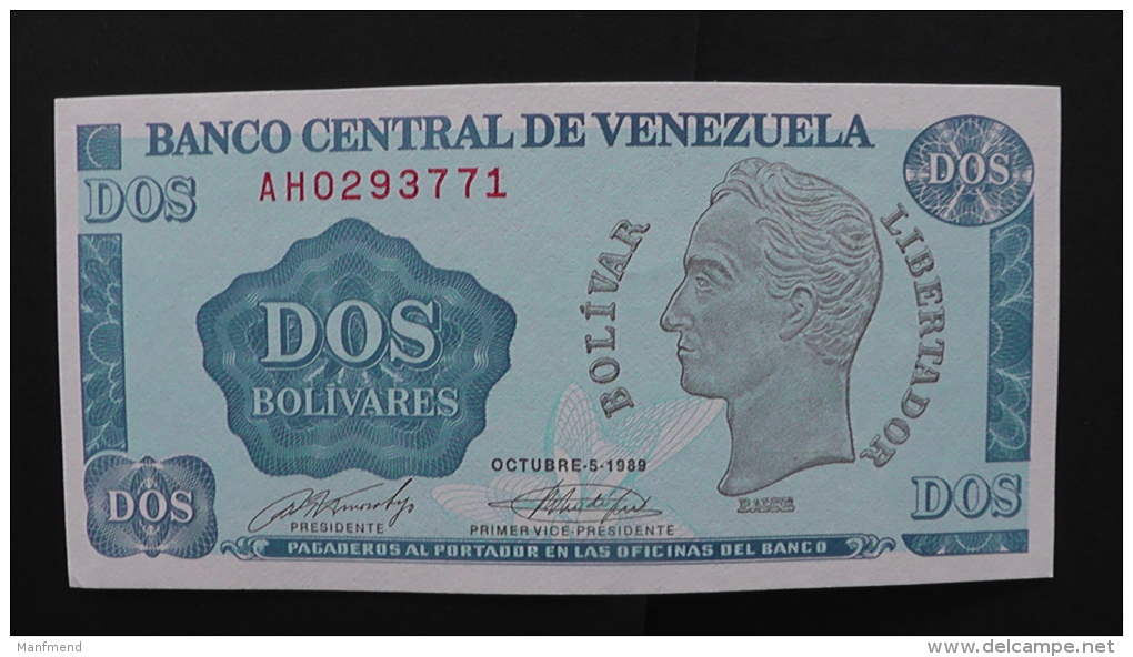 Venezuela - 2 Bolivares - 1989 - P 69 - Unc - Look Scan - Venezuela