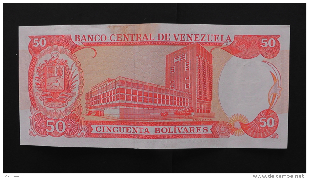 Venezuela - 50 Bolivares - 1995 - P 65e - VF - Look Scan - Venezuela