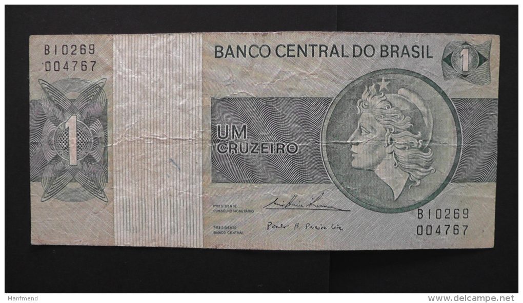 Brazil - 1 Cruzeiro - 1975 - P 191Ab - F - Look Scan - Brasilien