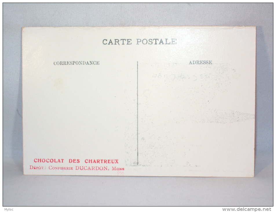 Saint-Ghislain. Grand'Place. Publicité "Chocolat Des Chartreux Mons". - Saint-Ghislain