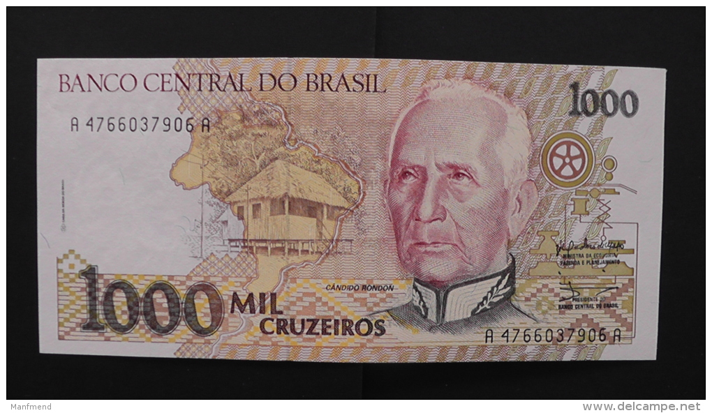 Brazil - 1000 Cruzados Novos - 1990 - P 231a - Unc - Look Scan - Brasilien