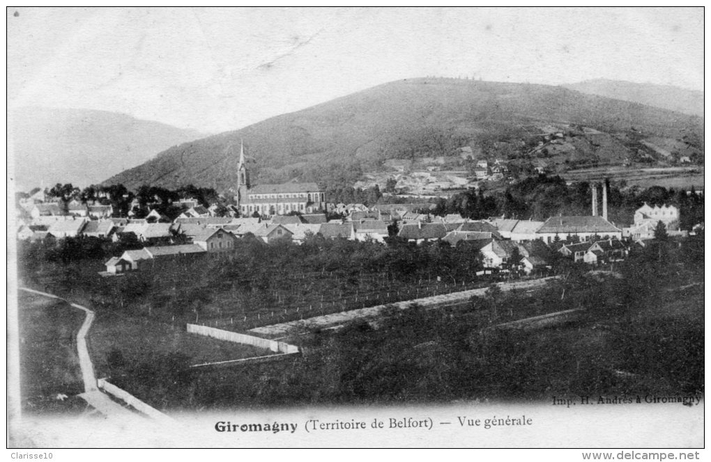 90 Giromagny Vue Generale - Giromagny