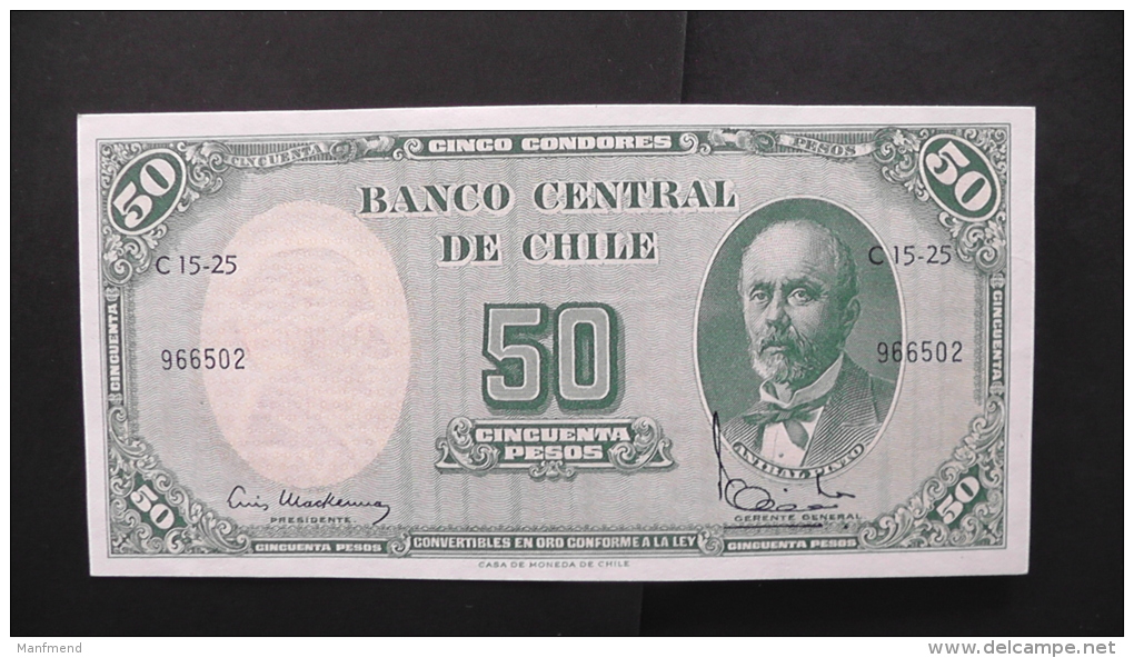 Chile - 5 Centesimos - 1960-61 - P 26b - Unc - Look Scan - Chile