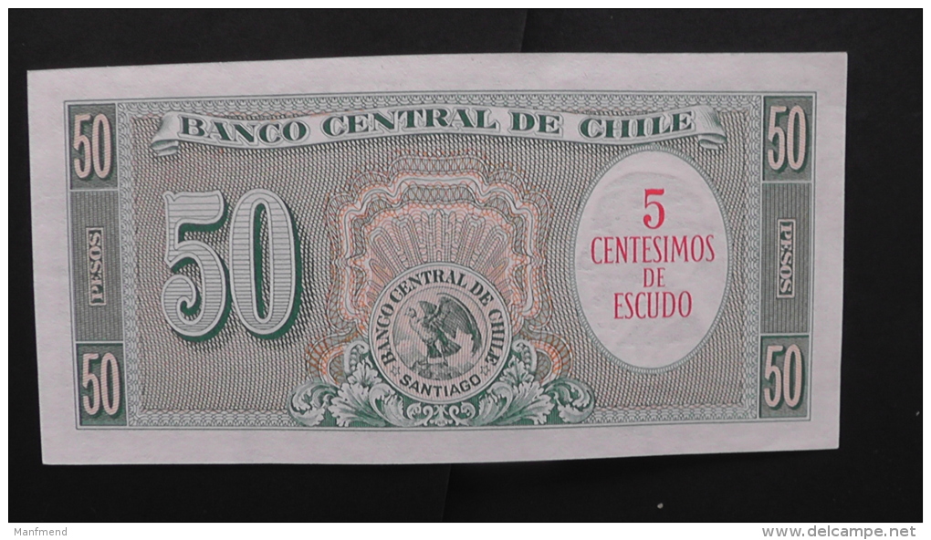 Chile - 5 Centesimos - 1960-61 - P 26b - Unc - Look Scan - Chile