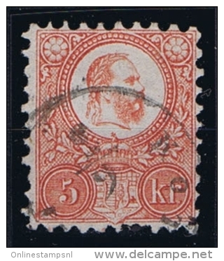 Hungary: 1871 Mi Nr 3 B Used Short Perfo At Bottom - Gebruikt