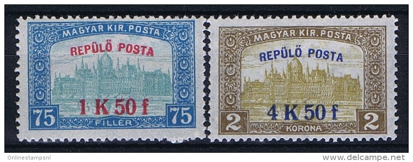 Hungary: 1918 Mi Nr 210 - 211, MNH/** - Unused Stamps