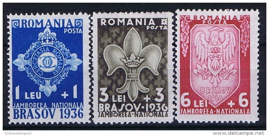 Romenia: 1936, Mi Nr 516 - 518, MNH/** - Ungebraucht