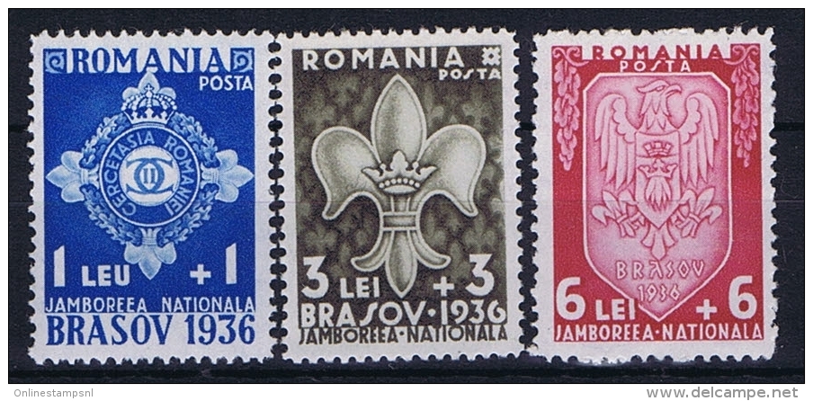 Romenia: 1936, Mi Nr 516 - 518, MNH/** - Nuovi