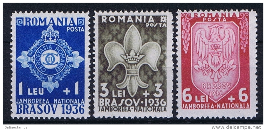 Romenia: 1936, Mi Nr 516 - 518, MNH/** - Nuovi