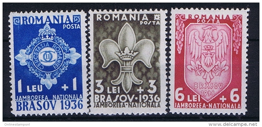 Romenia: 1936, Mi Nr 516 - 518, MNH/** - Ongebruikt