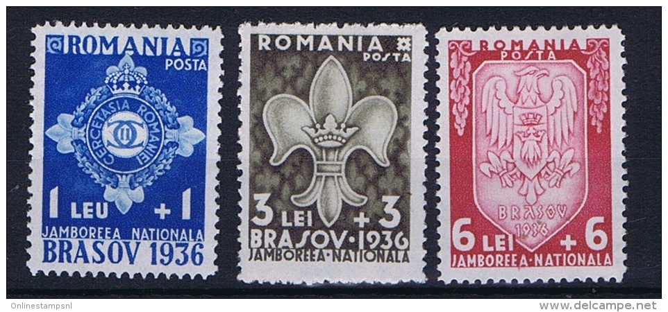 Romenia: 1936, Mi Nr 516 - 518, MNH/** - Nuovi