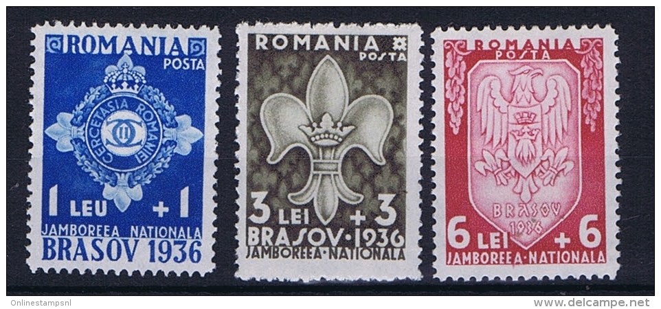 Romenia: 1936, Mi Nr 516 - 518, MNH/** - Neufs