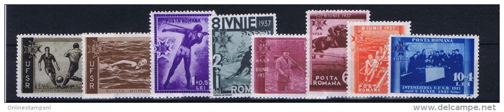 Romenia: 1937, Mi Nr 528 - 535 , MNH/** - Ungebraucht