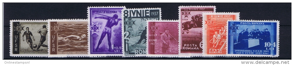 Romenia: 1937, Mi Nr 528 - 535 , MNH/** - Ongebruikt