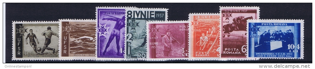 Romenia: 1937, Mi Nr 528 - 535 , MNH/** - Unused Stamps