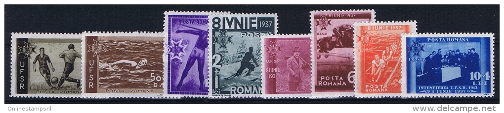 Romenia: 1937, Mi Nr 528 - 535 , MNH/** - Nuovi