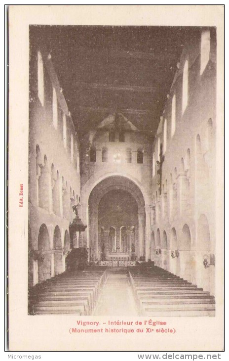 VIGNORY - Intérieur De L'Eglise - Vignory