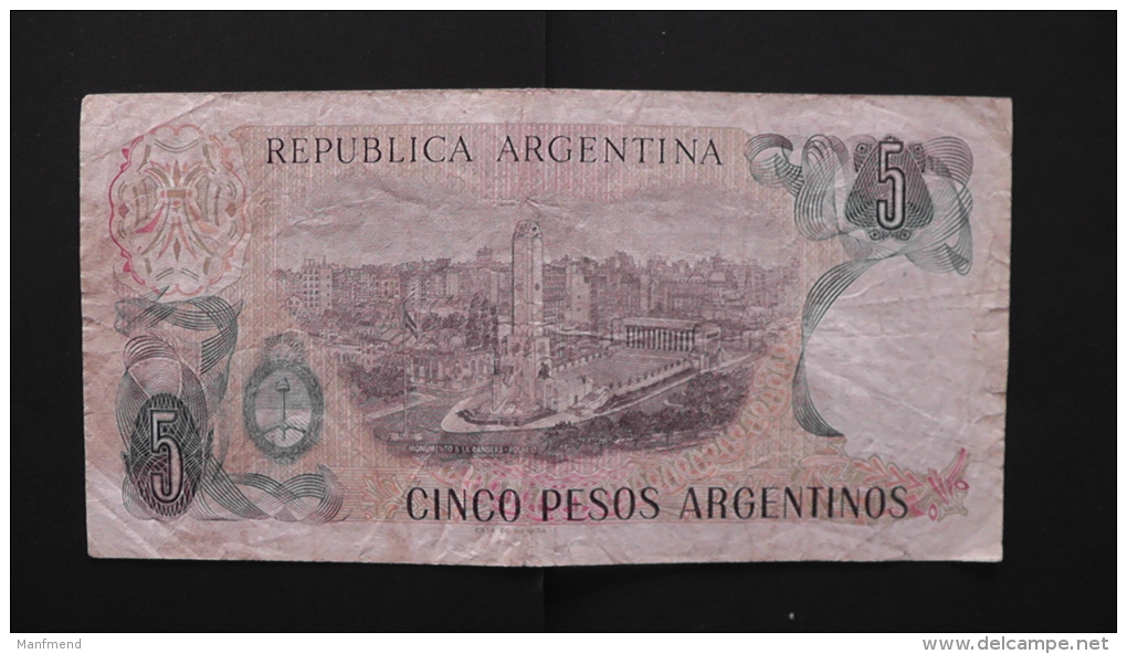 Argentinia - 5 Pesos Argentinos - 1983-84 - P 312a - F - Look Scan - Argentinien