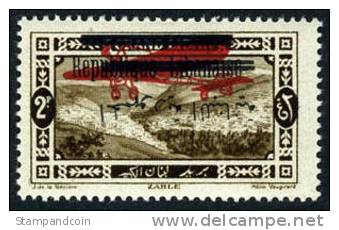 Grand Lebanon C21b Mint Hinged Inverted Overprint Airmail From 1928 - Luchtpost
