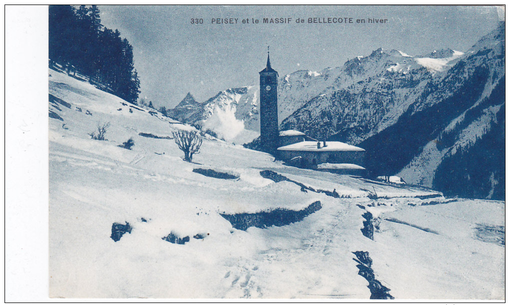 Peisey  Et Le Massif De Bellecote En Hiver - Autres & Non Classés