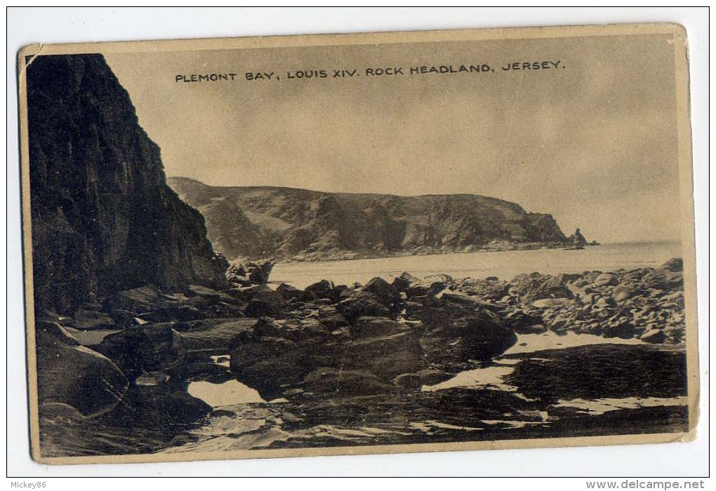 U-K--JERSEY---Plemont Bay-Louis XIV Rock Headland   N° 31  E.T.W  Dennis & Sons--British Manufacture Throughout - Autres & Non Classés