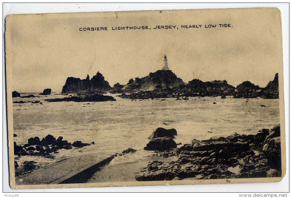 U-K--JERSEY---Corbiere Ligthouse,nearly Low Tide   N° 31  E.T.W  Dennis & Sons--British Manufacture Throughout - Autres & Non Classés