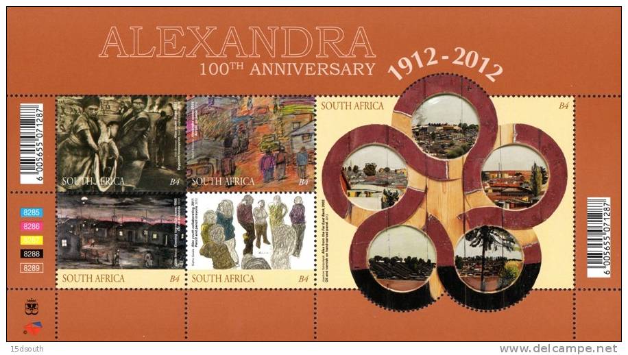 South Africa - 2012 Centenary Of Alexandra Sheet (**) - Neufs