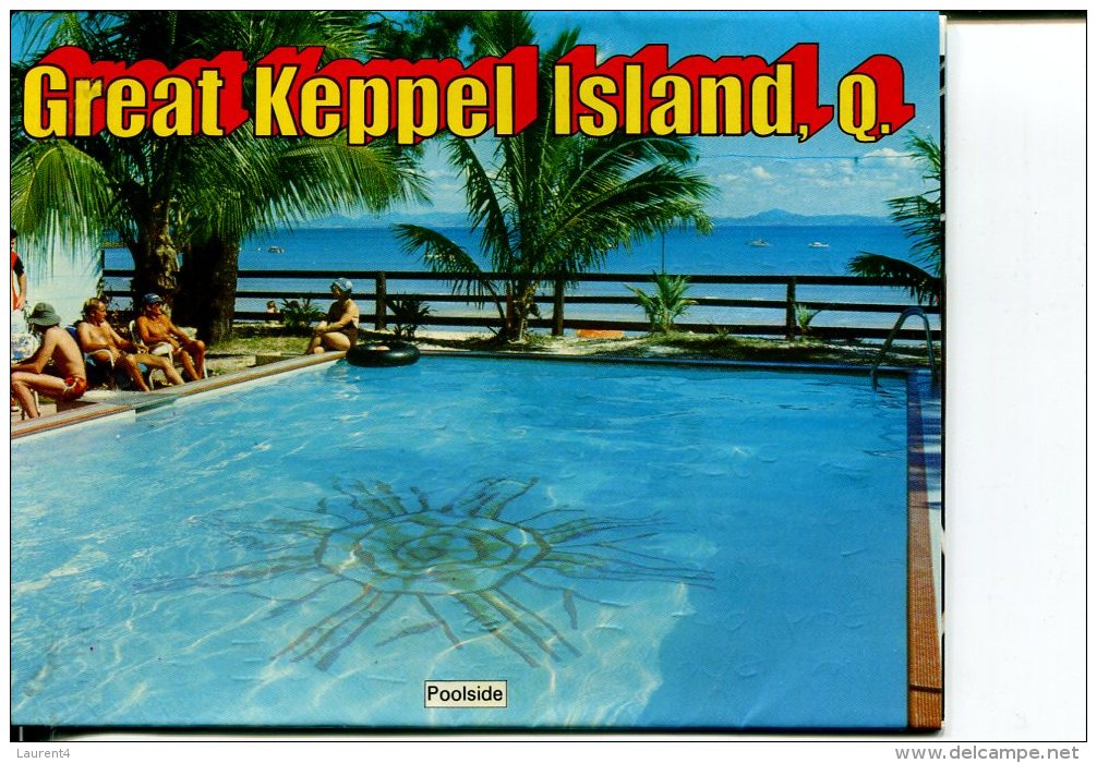 (folder 38) - Australia Postcard Card Folder - QLD - Great Keppel Island - Great Barrier Reef