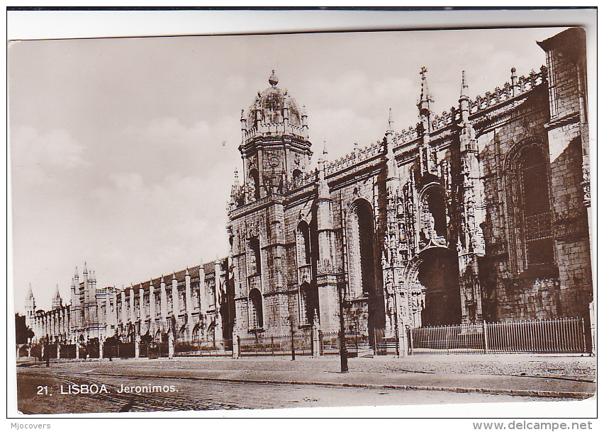 Old PHOTO Postcard LISBOA Jeronimos PORTUGAL Lisbon - Lisboa