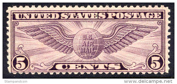 US C16 Mint Never Hinged 5c Winged Globe Airmail Of 1931-32 - 1b. 1918-1940 Ongebruikt