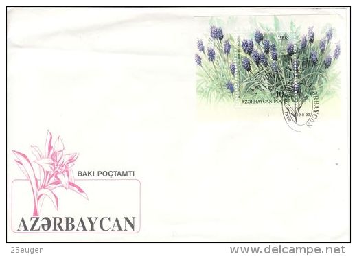 AZERBAIJAN 1992 MICHEL NO: BL.2  FDC - Azerbaïdjan