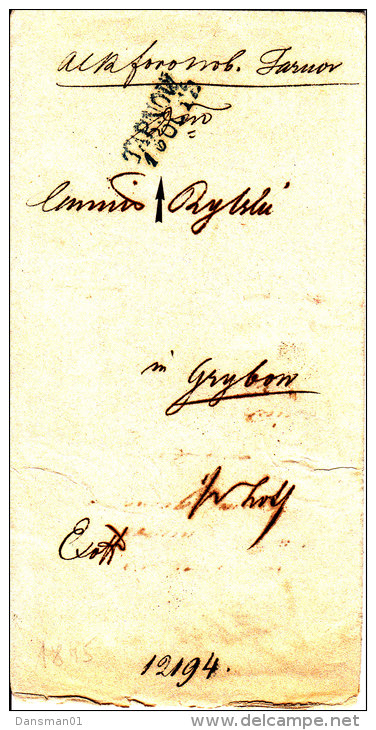 POLAND 1845 TARNOW  Full Letter - ...-1860 Vorphilatelie