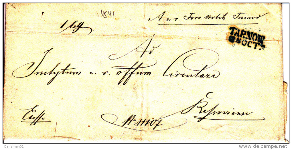 POLAND 1845 TARNOW Full Letter - ...-1860 Vorphilatelie