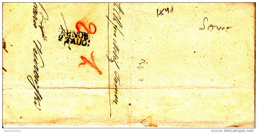 POLAND 1846 TARNOW To SANOK Cover - ...-1860 Préphilatélie