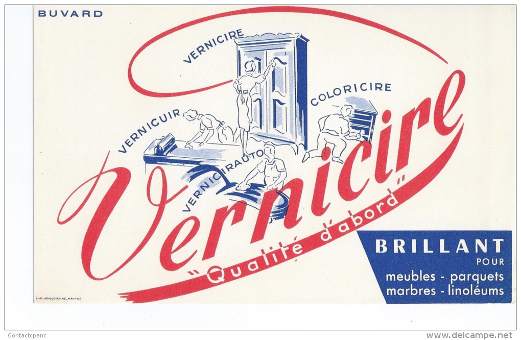 "    VERNICIRE     "      -   Ft  =  21 Cm X 13.5 Cm - Produits Ménagers